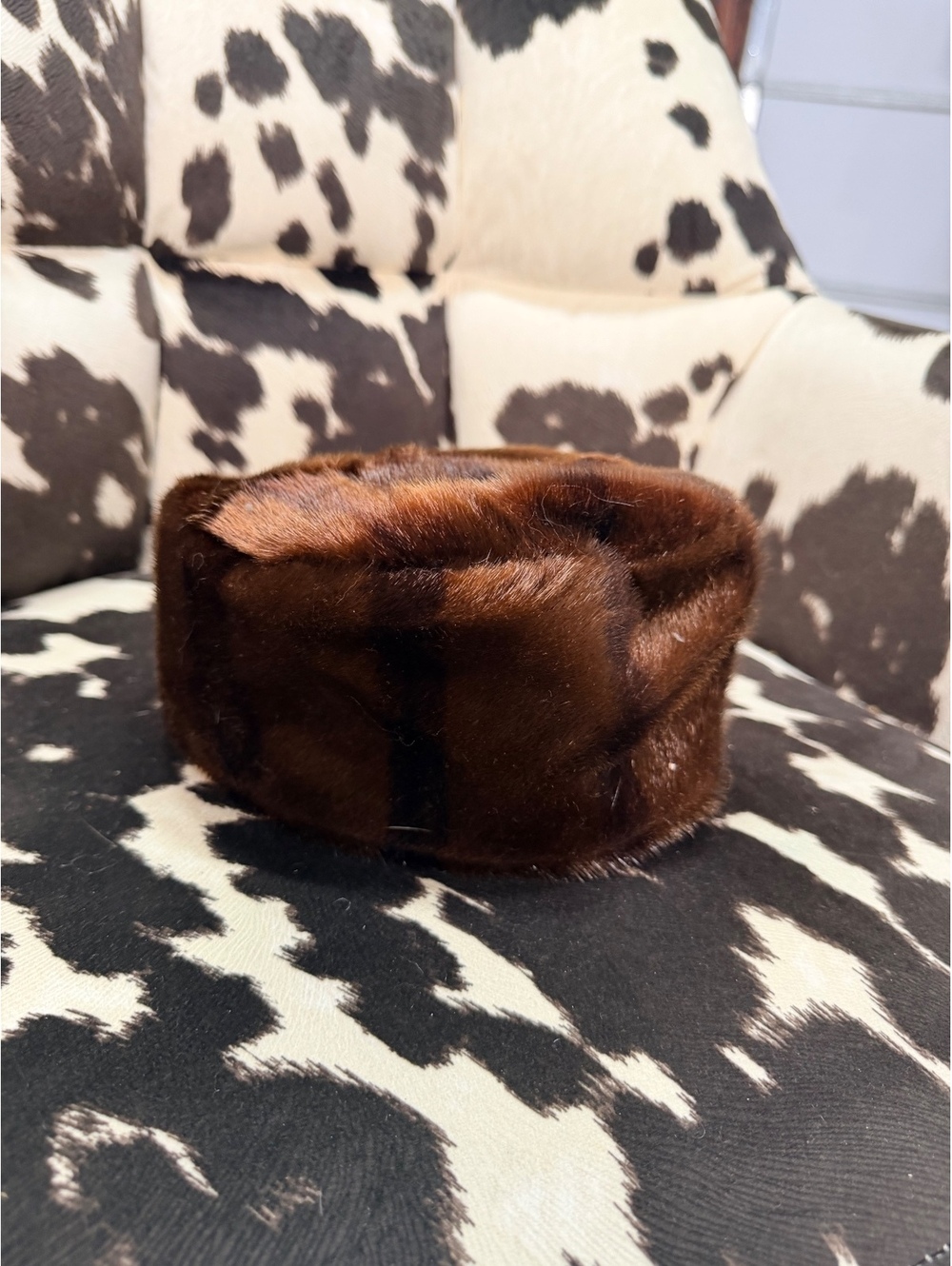 Vintage Anderson Fur Co. Brown Fur Hat
